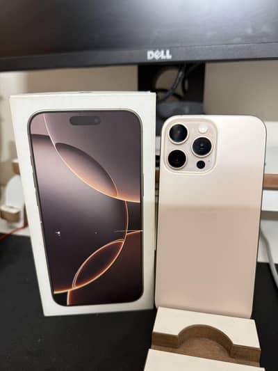 iphone 16 pro max 10 by 10 condition desert titanium colour