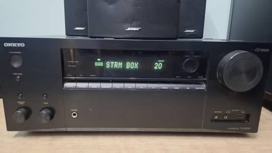 Onkyo Amplifier with Bose 5.1 Channel For Sale