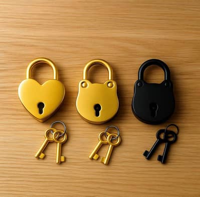 Cute Mini Locks with Keys | Heart Shape Diary Lock | Gift Item