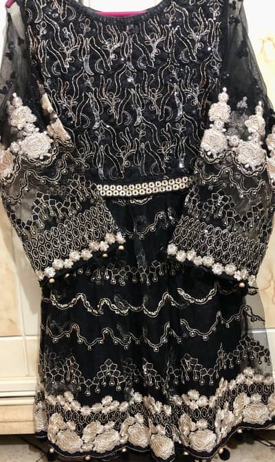 Frok style net embroided suit for sale