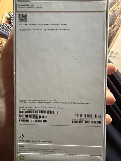 Iphone 17 pro max 256 GB