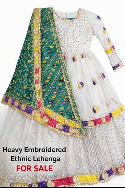 Beautiful Heavy Embroidered Dress For Sale