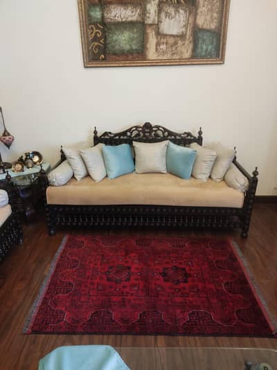 5 Seater wooden sofa set