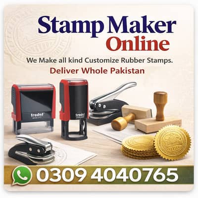 Paper Embossed Stamp Maker Letterhead Printing Rubber Stamp Making