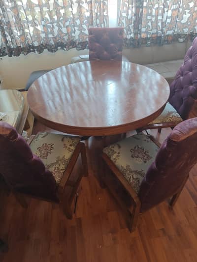 Pak Danish Dining table with 6 chairs