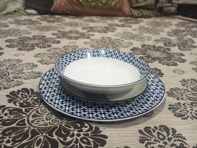 Midnight blue Plate Set