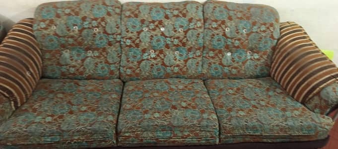 Sofa 7 seater + 1 table + 2 side tables for sale, 10/10 condition