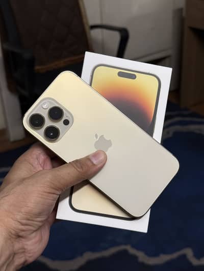 Iphone 14 Pro max Water pack Gold Colour 128GB