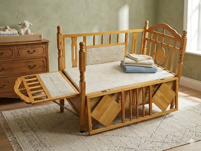English Baby cot (Imported wood)