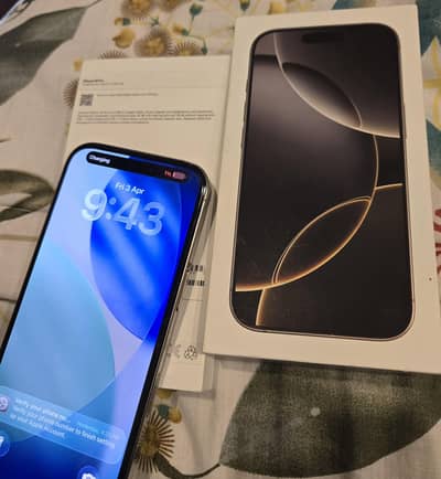 Iphone 16 pro 256 GB PTA approved