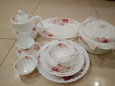72 Pcs Corelle Opal Glassware Dinner Set  | Brand New