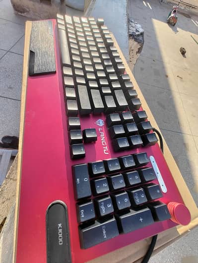 langtu k1000 pro red aluminium with black mechincal switches