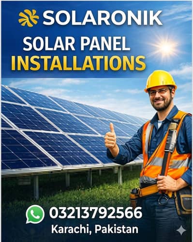 SOLARONIK - Installation Door step service - Solar Panals Installation