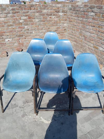 6 Strong Plastic Chairs for Sale –  Good Condition | Best for Home