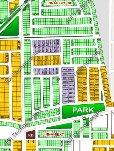 1 kanal plot for sale in bahria Town Jinnah block