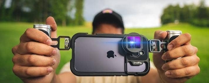 1.55x Blue Anamorphic Lens for Mobile – Cinematic Video Lens