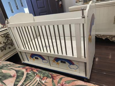 BABY Cot/BABY COAT/BABY CRIB/baby bed with hand painting