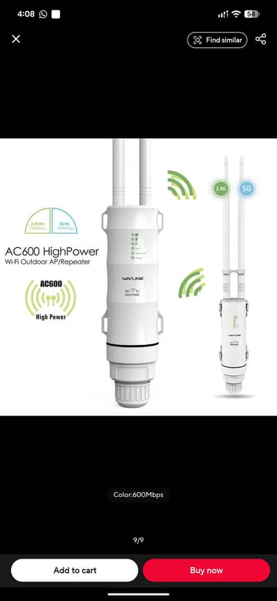 WavLink Wifi Router Access Point Extender 600Mbps