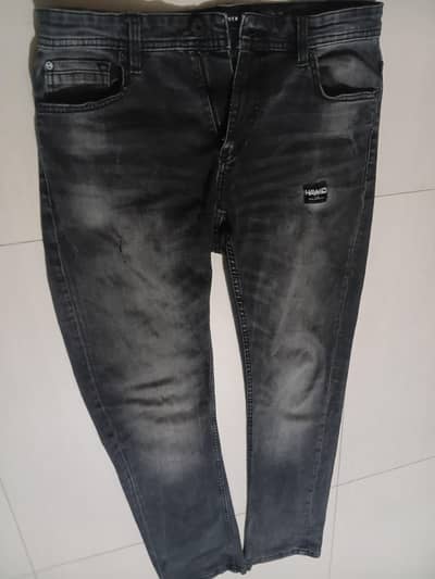 smoke grey denim imported