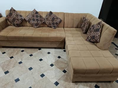 L shaped sofa