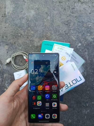 Infinix note 40 12/256 With box charger pack phone