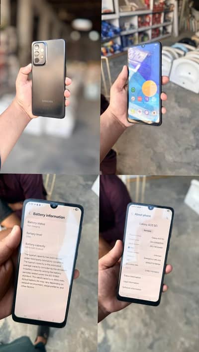 SVMSUNG A33 5G NON PTA 10 BY 9 ORIGINAL PHONE FINGER DISPLAY ONLY KIT