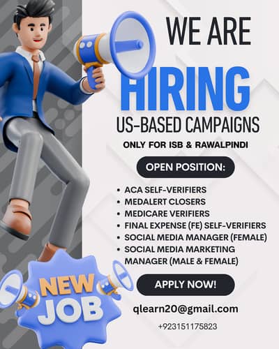 Hiring in Rawalpindi | Salary up to 100K + Bonuses | Night Shift |