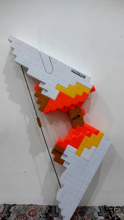 Nerf Minecraft Bow. . . Toy Gun. . . Available in 10/10 condition. . Fun. . .