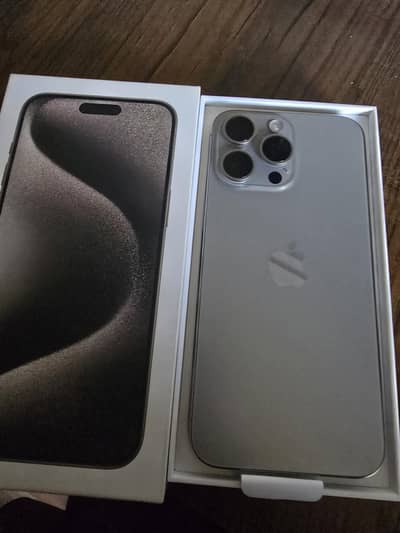 15 Pro Max 256GB Natural Non PTA dual sim model 88% battery