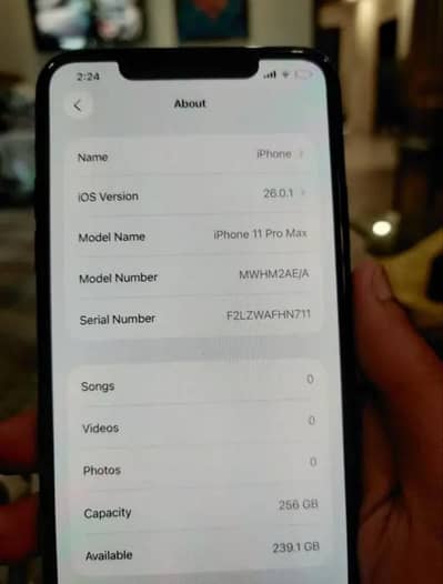 iPhone 11 Pro Max 256gb PTA