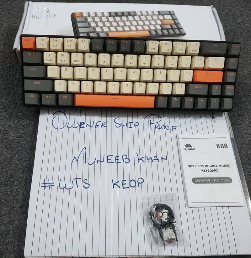 Wireless Mechincal  Keyboard 1