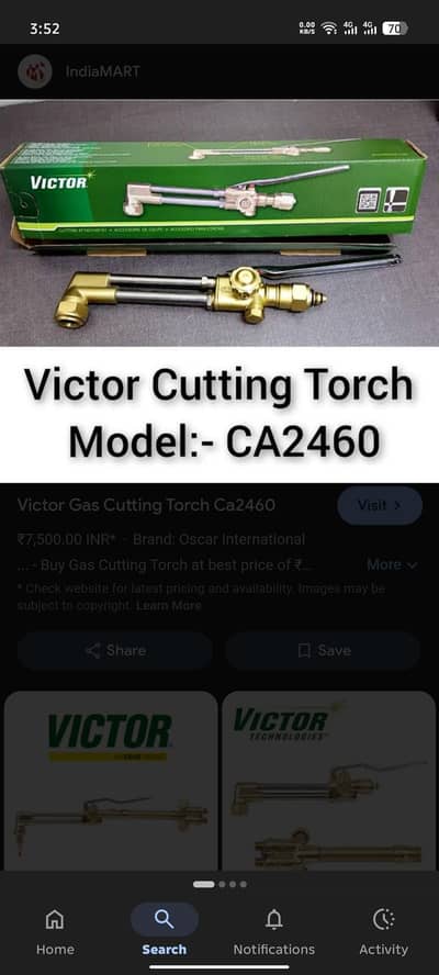 victor cutting Machine Torch  Box Pack Made in Mexico