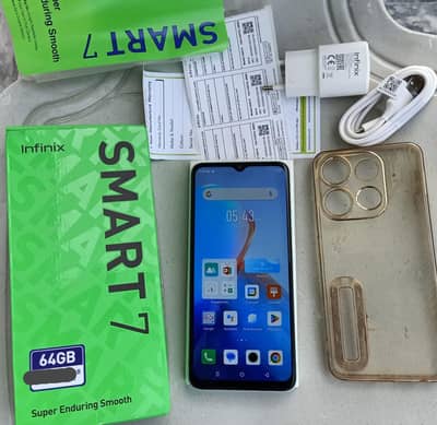 infinix Smart 7,*4+3GB RaM/64GB*Ladys UsE,Lussshh 10/9.5,*