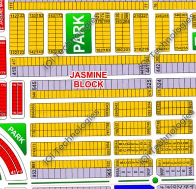 10 marla plot for sale in jasmine block