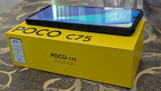 POCO C75 black, PTA Approved, 8Gb / 256Gb