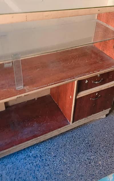 Wooden and Glass Display Counter /Shop Shelf Counter