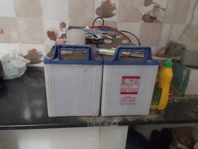 Battery used with ups