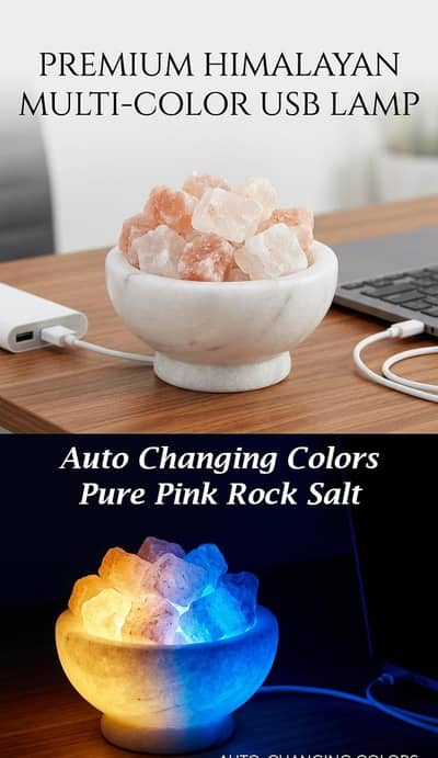 USB Himalayan Salt Fire Bowl – Authentic Modern Decor (Lahore)