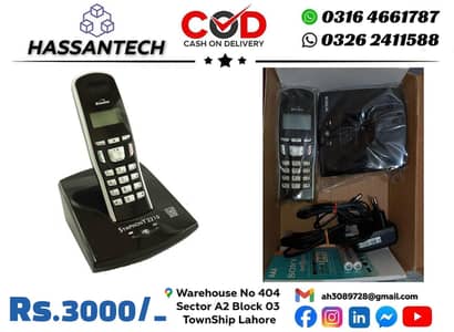 Cordless landlines phones available for home and office use