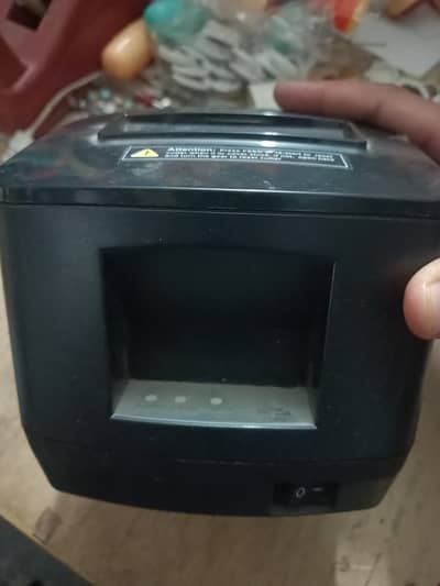 black cooper label printer