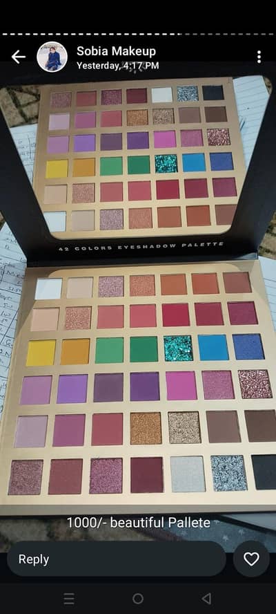 branded professional eyeshadow pallate