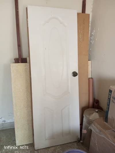 White Moulded Panel Door (Bristol Design)  75" x 27"  Great Condition