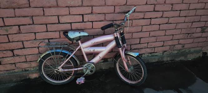 16-Inch Pink Barbie Theme Kids Bicycle – Good Running Condition