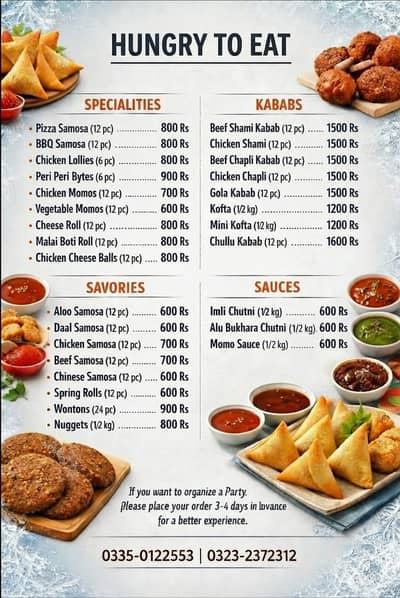 Frozen Snacks Available in Karachi | Samosa, Nuggets, Kababs