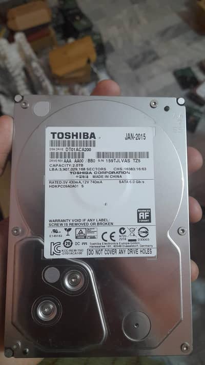 1tb hard drive toshiba delay hai waise working fine.
