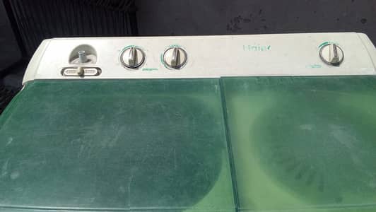 Haier semi automatic washing machine