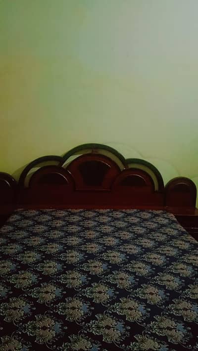 bed with mattress