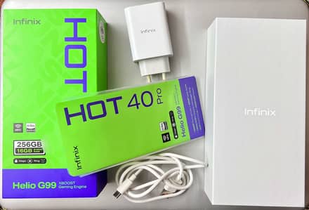 Infinix hot 40 pro just like new with box + charger