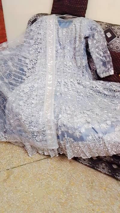 (Maxy white and silver color  ) $ ( lahnga for sale )