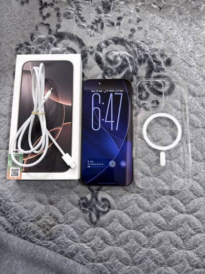 iPhone 16 pro max PTA APPROVED 256GB NATURAL TITANIUM